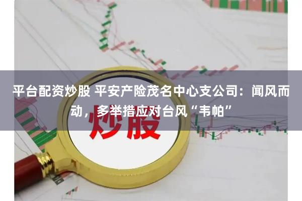 平台配资炒股 平安产险茂名中心支公司：闻风而动，多举措应对台风“韦帕”