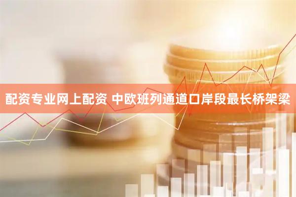 配资专业网上配资 中欧班列通道口岸段最长桥架梁
